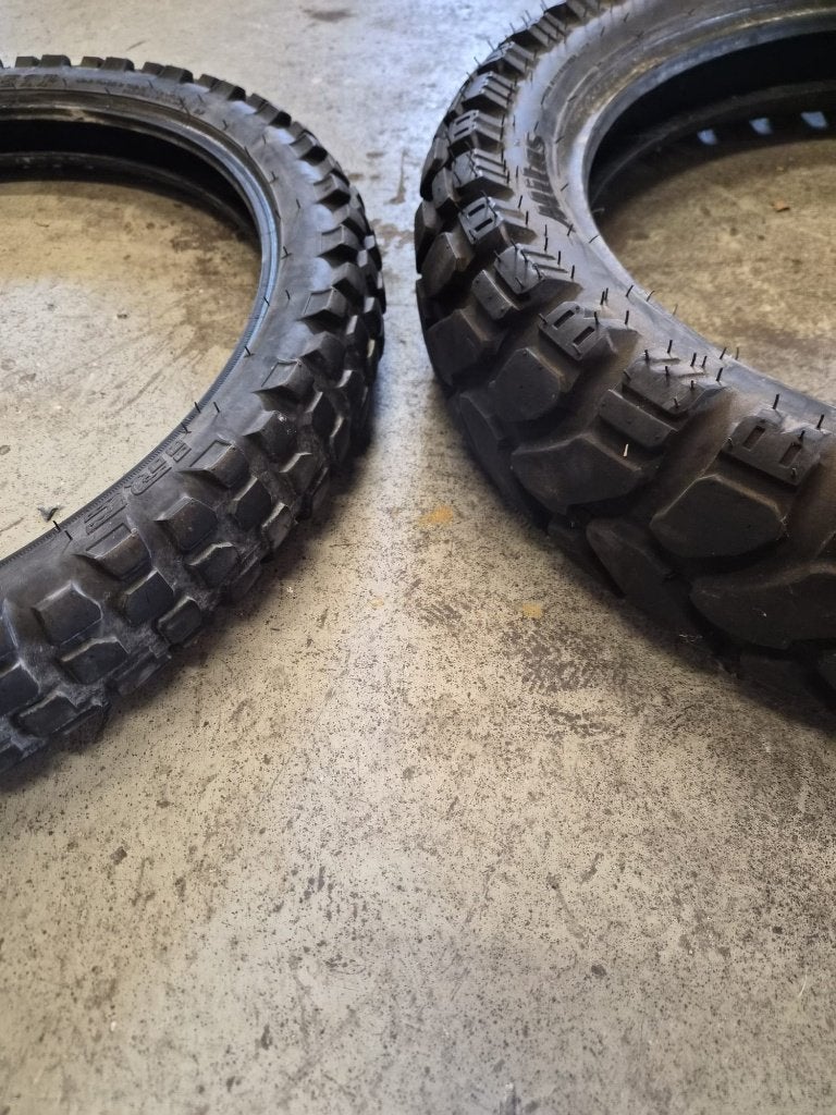 Enduro banden Mitas & Pirelli 120/80/18 80/100/21, Motoren, Ophalen of Verzenden, Gebruikt