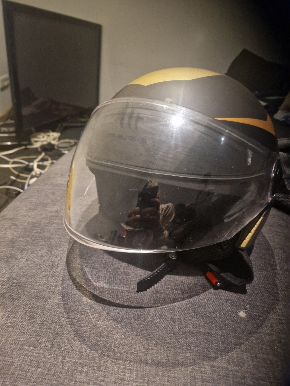 MT Helmets Street Poke Scooterhelm Maat S, Fietsen en Brommers, Ophalen, Zo goed als nieuw, Small, MT Helmets