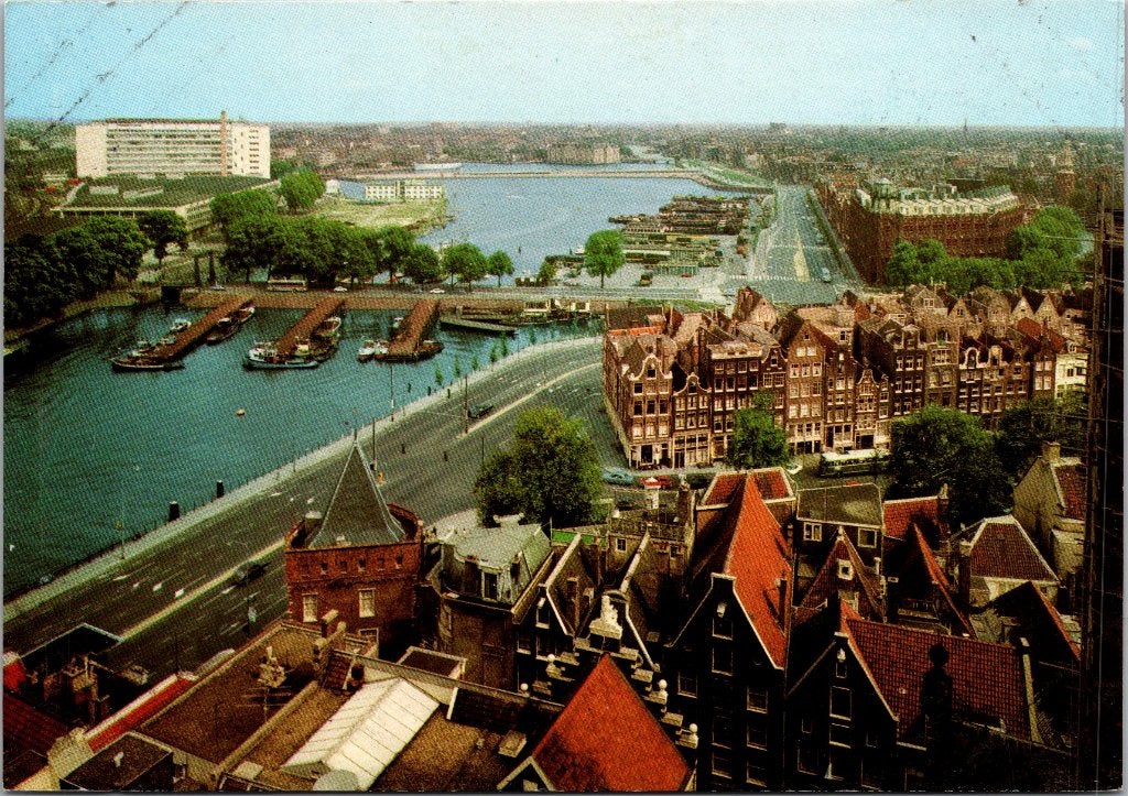 Amsterdam Prins Hendrikkade - 12 vintage ansichtkaarten, Ophalen of Verzenden, 1960 tot 1980, Ongelopen, Noord-Holland