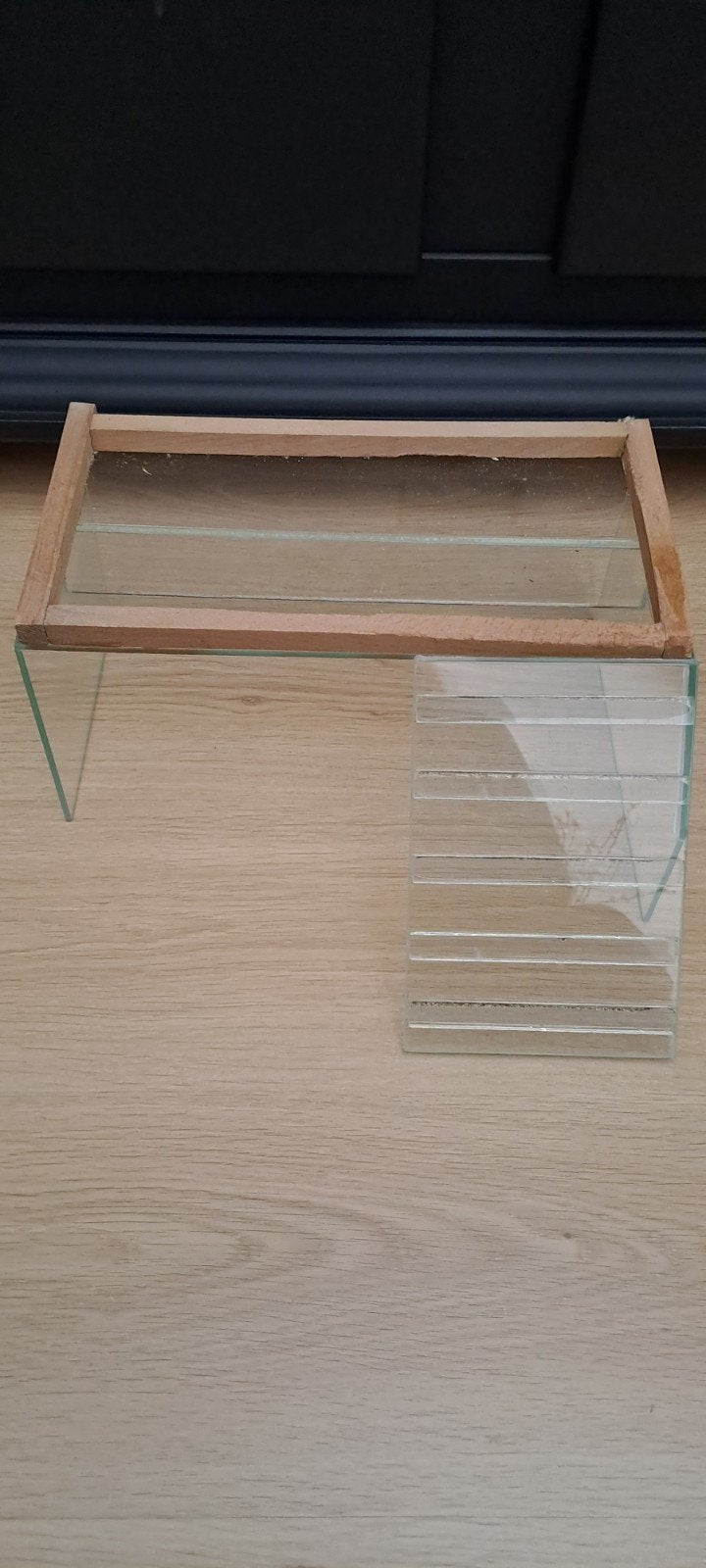 Uitneembaar plateau met trap Glas/Gerbil, Minder dan 75 cm, Hamster, Zo goed als nieuw, Hok