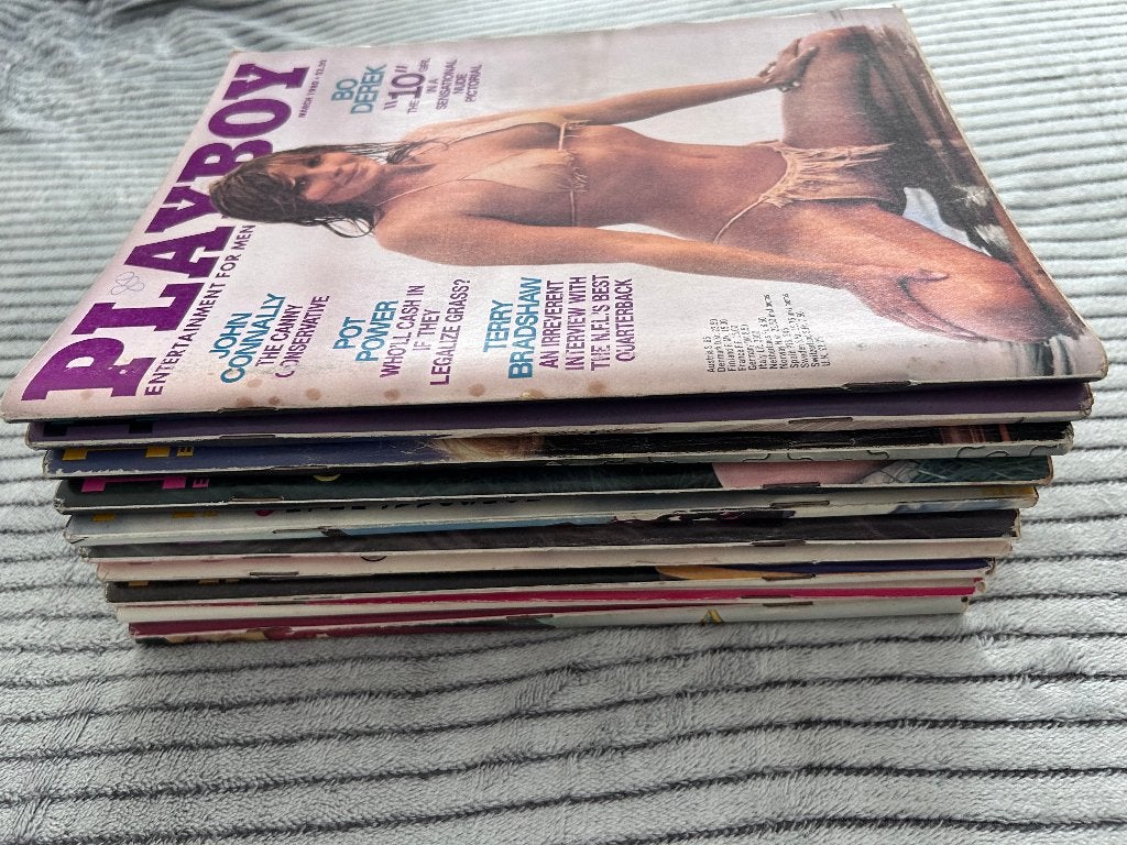 Playboy USA - 10 nrs Jaargang 1980 (oa met Bo Derek), Ophalen of Verzenden, 1980 tot heden, Buitenland, Tijdschrift