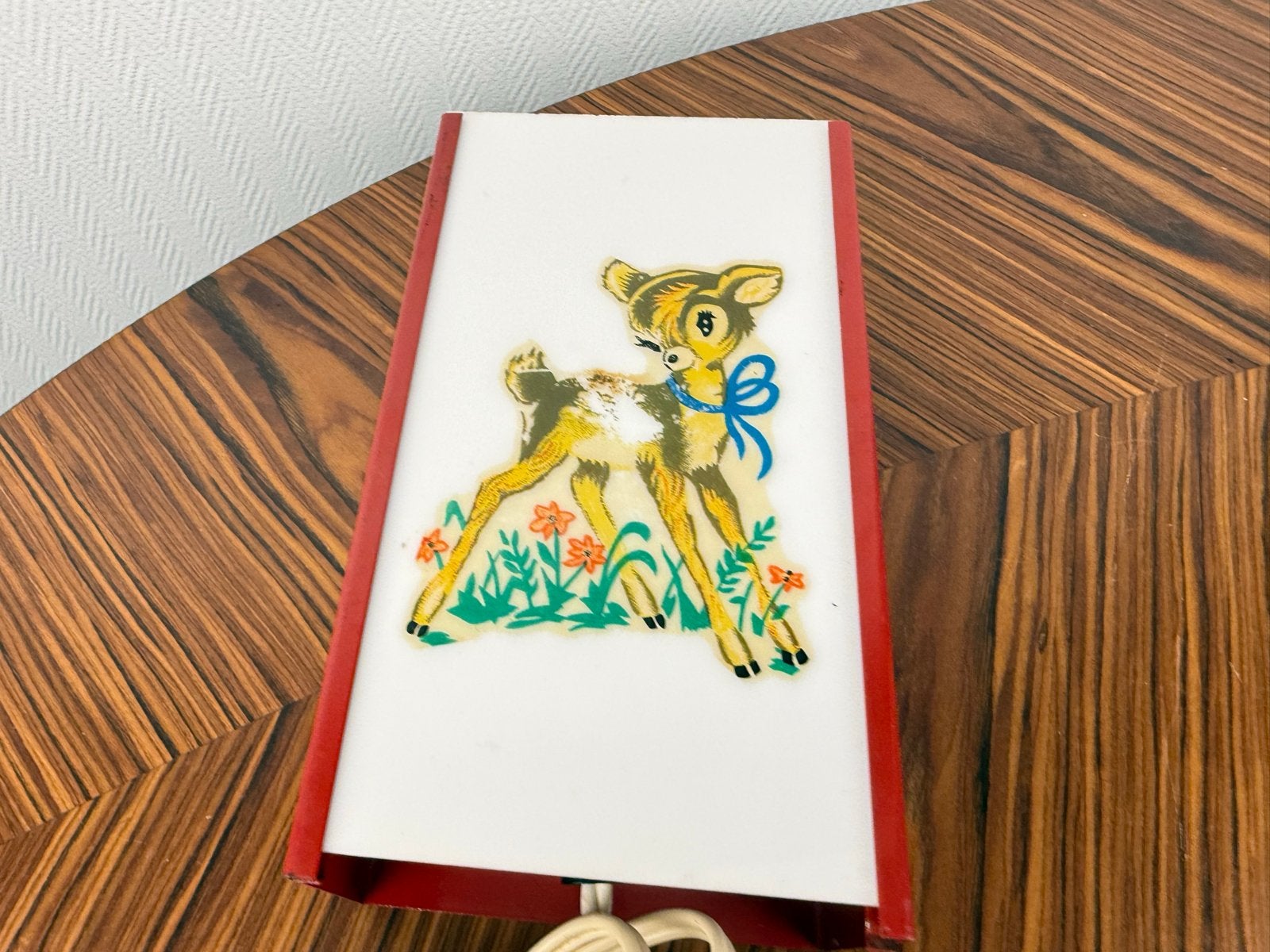 Vintage Bambi Nachtlampje - Jaren '60 Kinderkamer Lamp, Ophalen of Verzenden