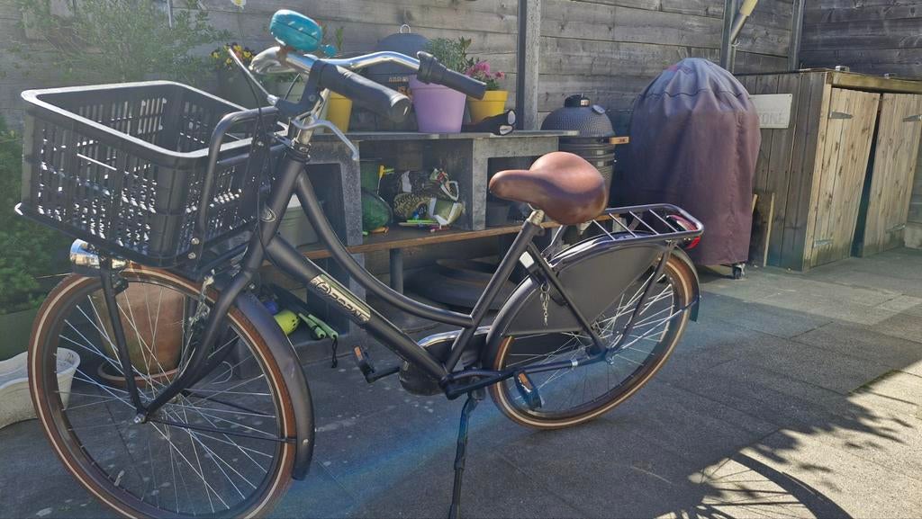 Transportfiets meiden 26 inch met mand - Gebruikt, Fietsen en Brommers, Fietsen | Meisjes, Terugtraprem, Gebruikt, Onbekend, Ophalen
