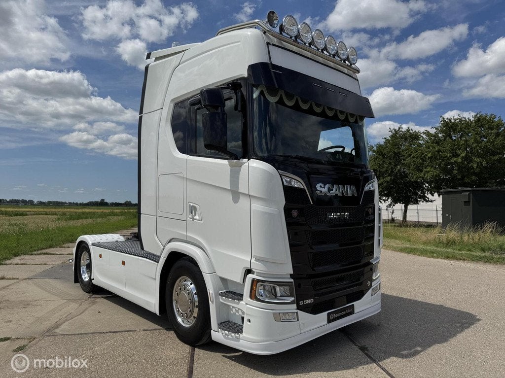 Scania S580 V8 4x2 - Leder - Stand airco - Alcoa - Full AIR, Auto's, 579 pk, Scania, Overige brandstoffen, Bedrijf