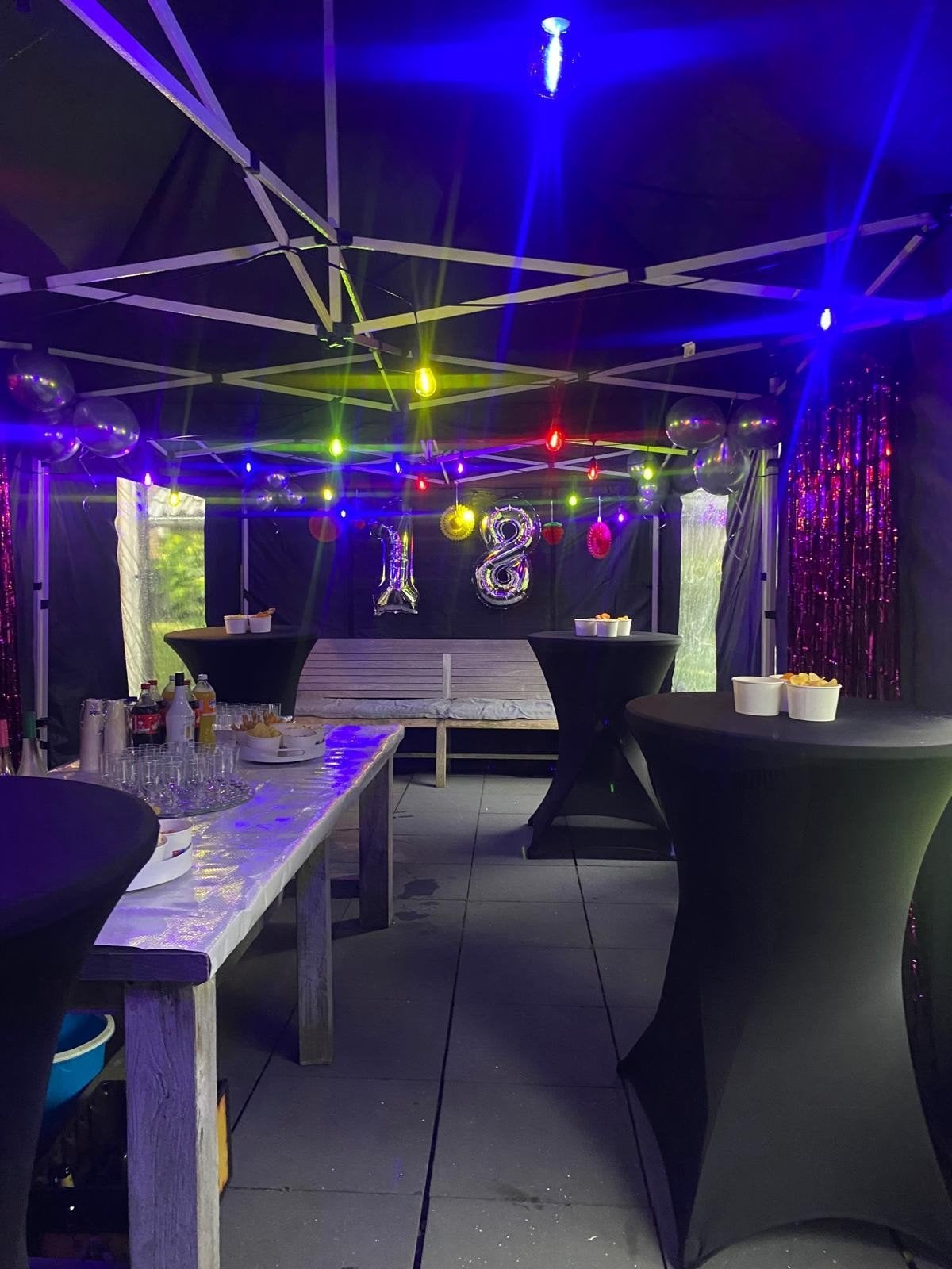 Partytent 3x3 pakket 3 te huur, Ophalen of Verzenden, Nieuw, Overige