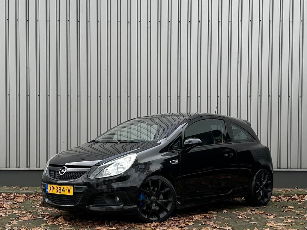 Opel Corsa 1.6 OPC 3D|  Motor kapot |, Zwart, Zwart, Leder, Bedrijf