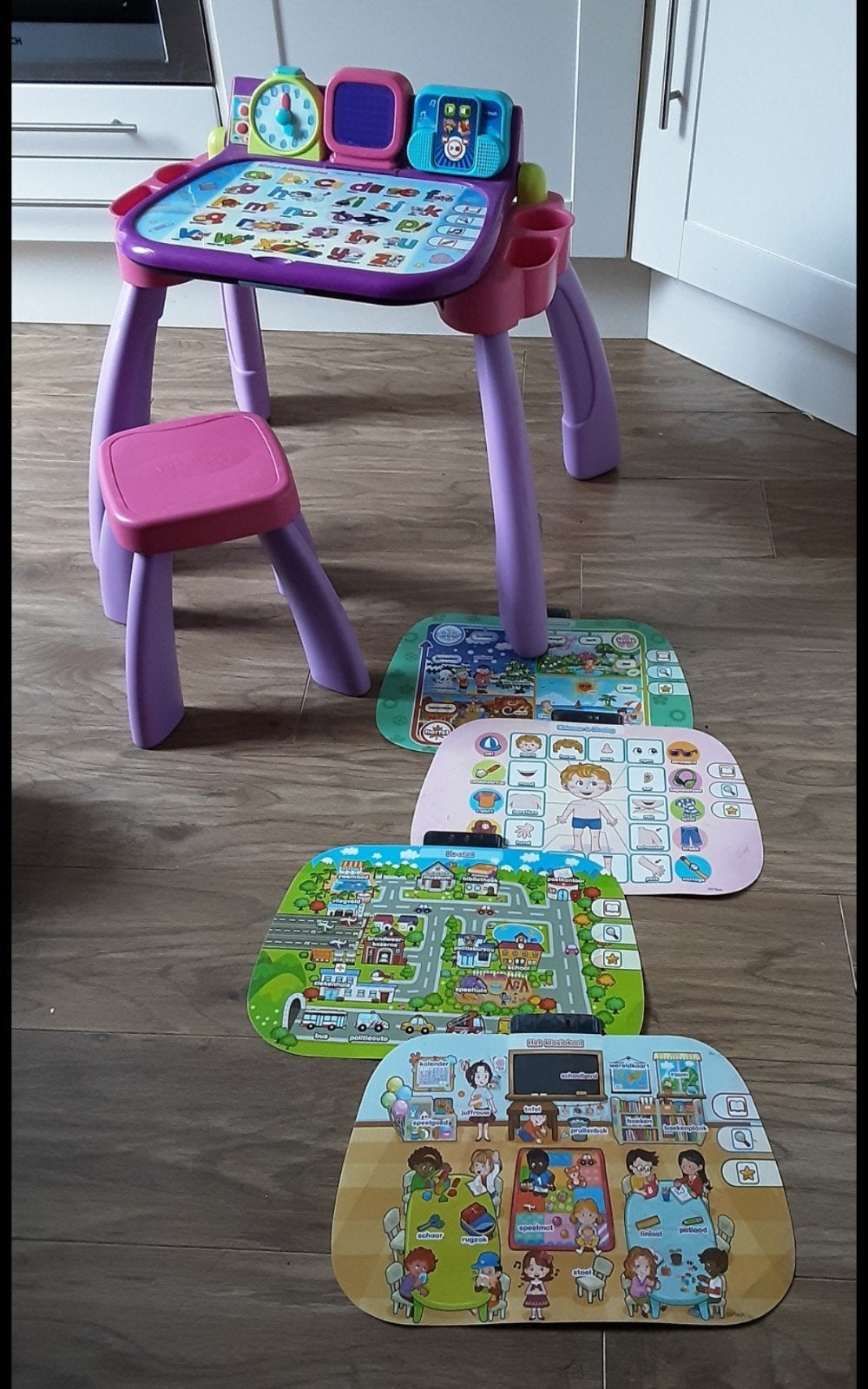 V Tech 80 magische speeltafel 3 in 1, Ophalen of Verzenden, Zo goed als nieuw