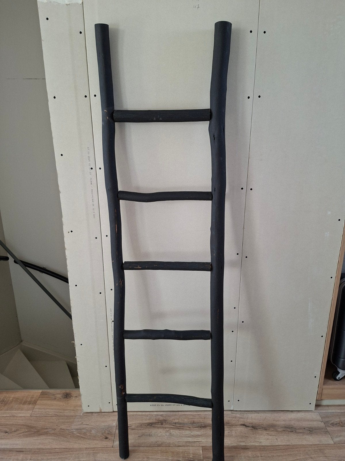 Decoratieve houten ladder - Zwart, Ophalen, Hout, Landelijk, Gebruikt