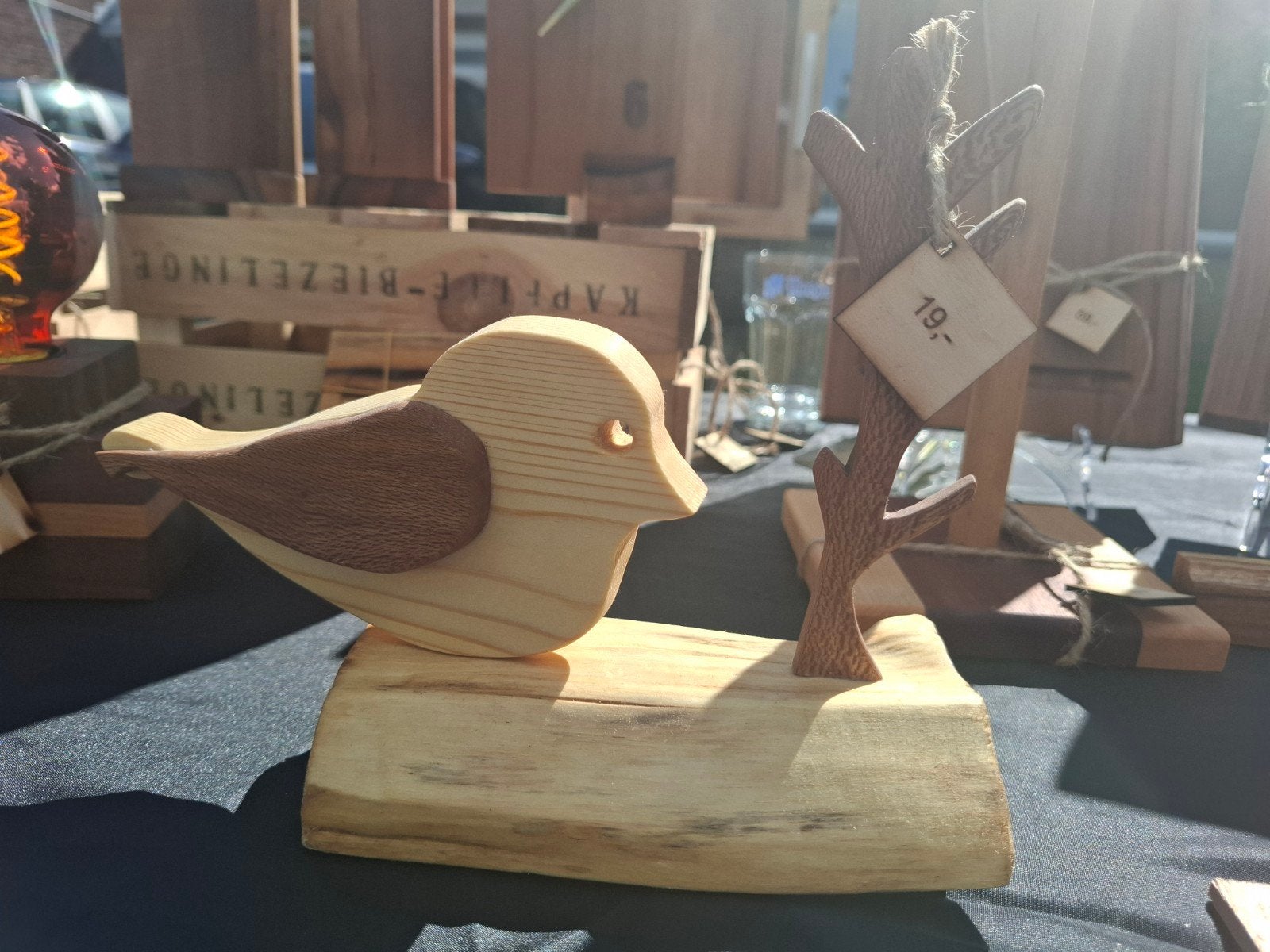 Unieke handgemaakte houten decoratie en lampen, Hout, Nieuw, Ophalen of Verzenden, Landelijk