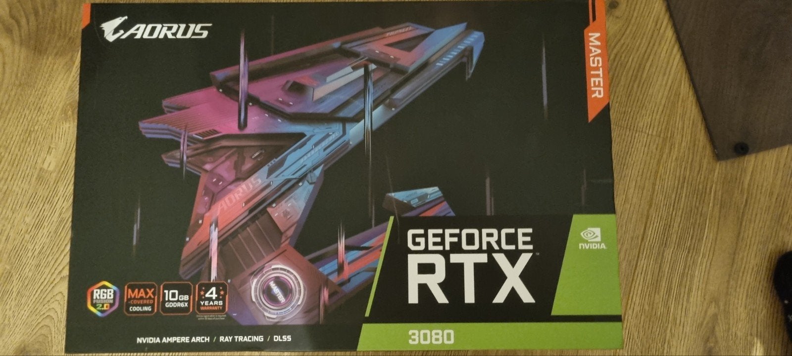 AORUS GeForce RTX 3080 10gb Master - Zo goed als nieuw, Ophalen, GDDR6, PCI-Express 4, Zo goed als nieuw
