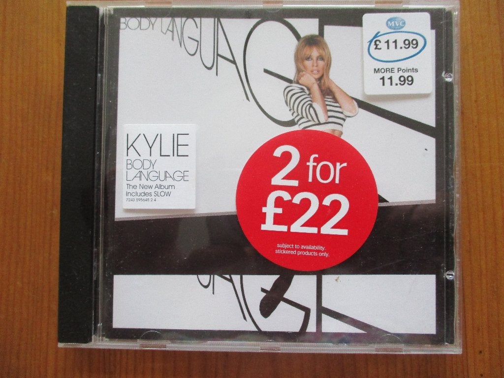 Cd Kylie minoque Bodylanguage, Cd's en Dvd's, Cd's | Pop, Ophalen of Verzenden, Zo goed als nieuw
