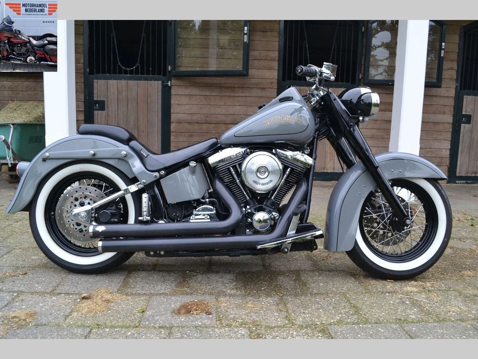 HARLEY-DAVIDSON FAT BOY FLSTF BJ 94 EVO Uniek mooi, 2 cilinders, Chopper, Bedrijf, Onbekend