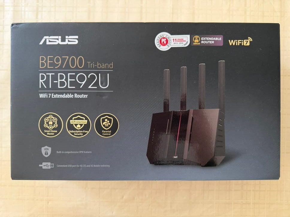 ASUS RT‑BE92U – WiFi 7 Tri‑Band Router (Nieuw in doos), Ophalen of Verzenden, Zo goed als nieuw