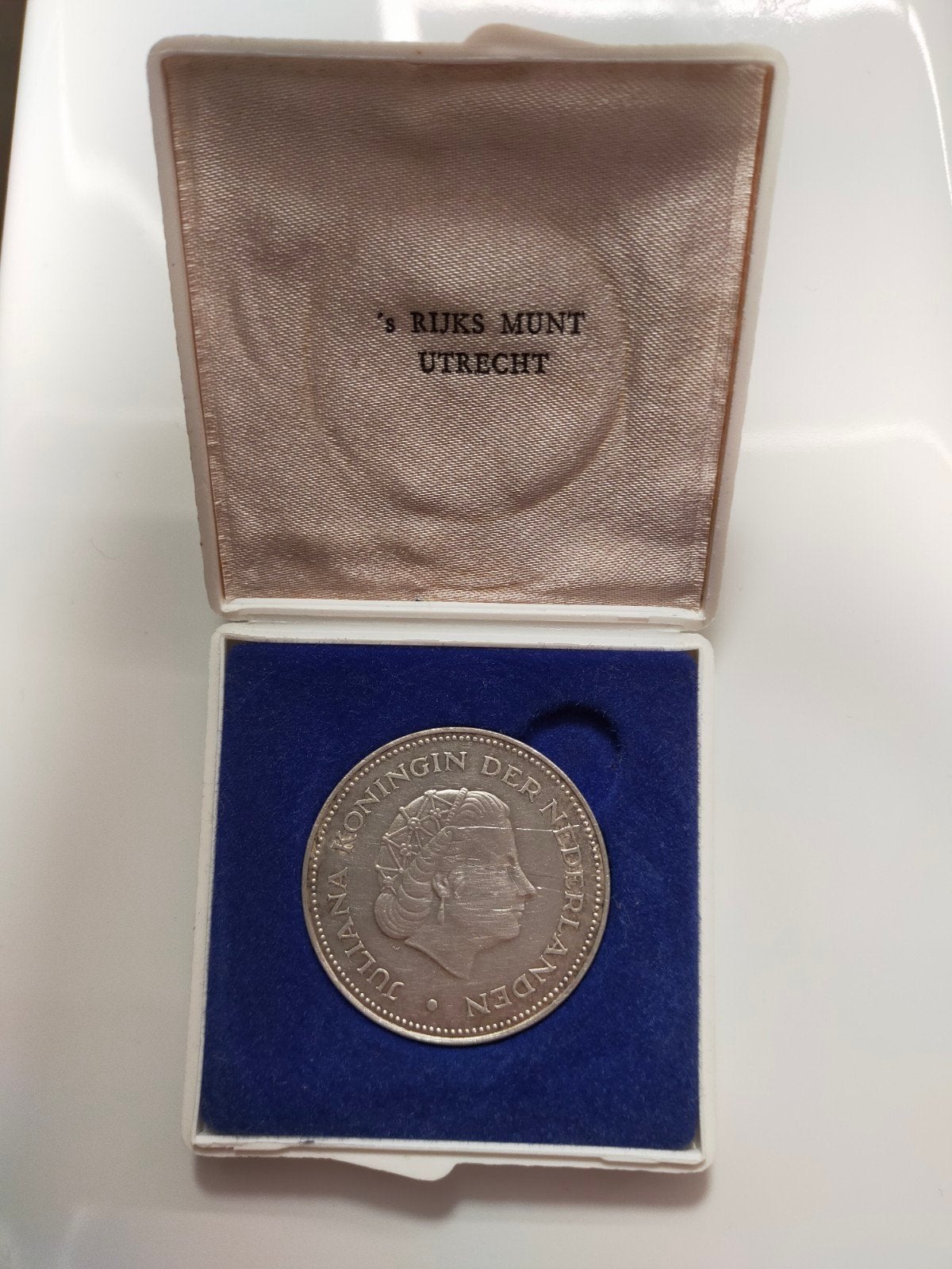 Koning Juliana zilveren munt 1970, Koningin Juliana, Zilver, Ophalen of Verzenden, Losse munt