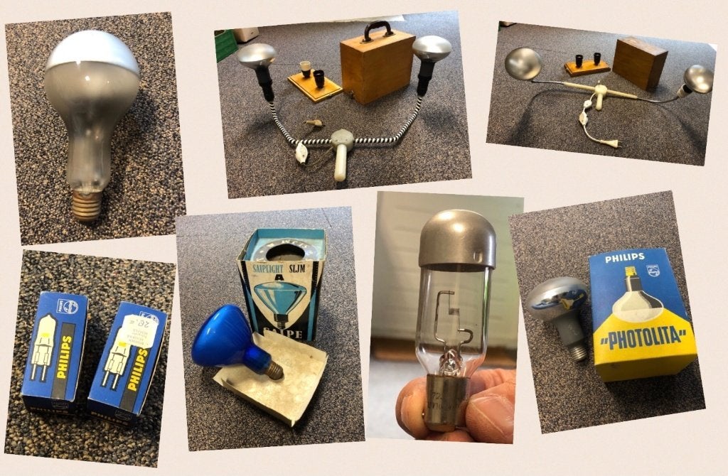 Vintage  lampen voor fotografie, Ophalen, Lamp of Flitsset