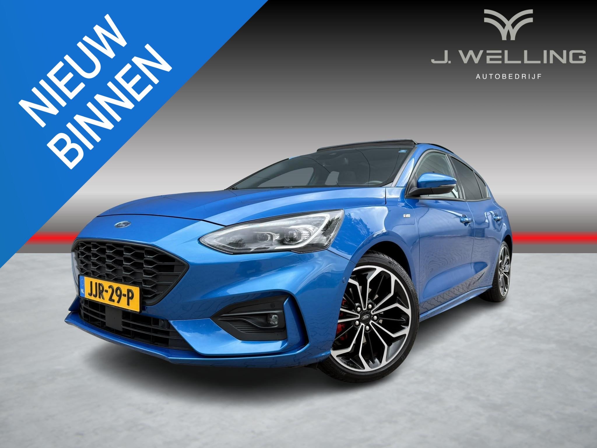 Ford Focus 1.5 EcoBoost ST Line Pano trekhaak B&O, Auto's, Ford, Bedrijf, Te koop, Focus, ABS, Adaptieve lichten, Adaptive Cruise Control