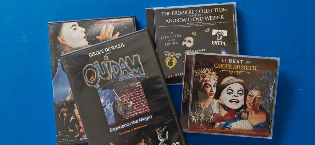 Circque du Soleil (CD, 2x DVD)  + Andrew Lloyd Webber, Cd's en Dvd's, Cd's | Overige Cd's, Zo goed als nieuw, Ophalen of Verzenden