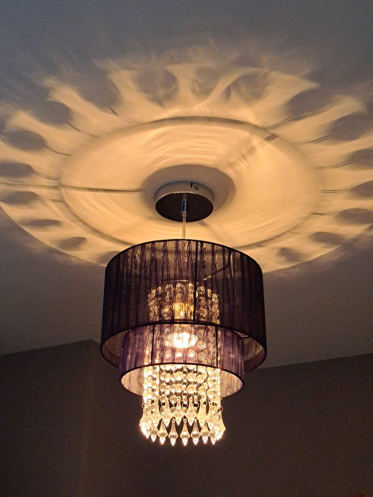 hanglamp zwart met pegels, Ophalen of Verzenden