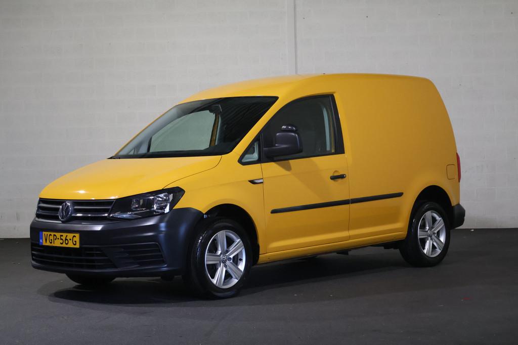 Volkswagen Caddy 2.0 TDI L1 H1 Airco Trekhaak (bj 2020), Auto's, Bestelauto's, Stof, Gebruikt, Euro 6, Volkswagen