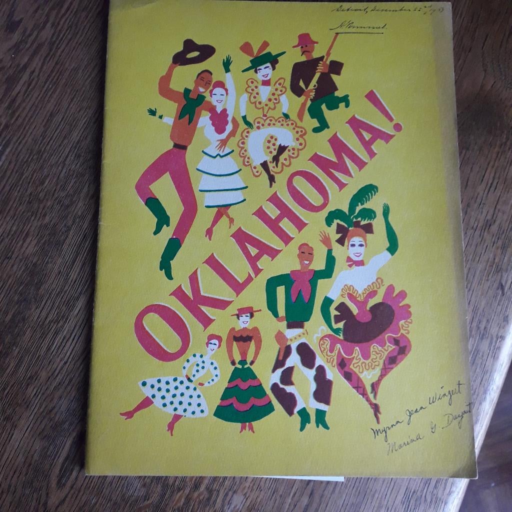 Oklahoma! programmaboek 1954 / musical Rodgers Hammerstein, Gelezen, Ballet of Musical, Rodgers & Hammerstein, Ophalen of Verzenden