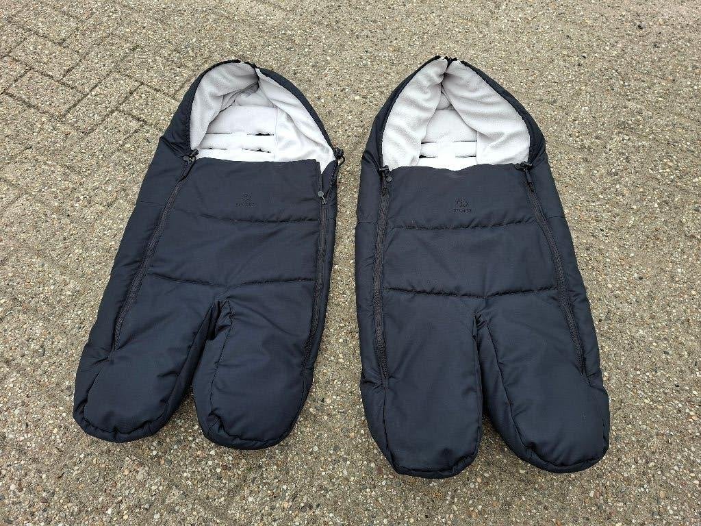 2 zgan stokke voetenzak kleur zwart, Ophalen of Verzenden, Zo goed als nieuw, Zwart, Voetenzak
