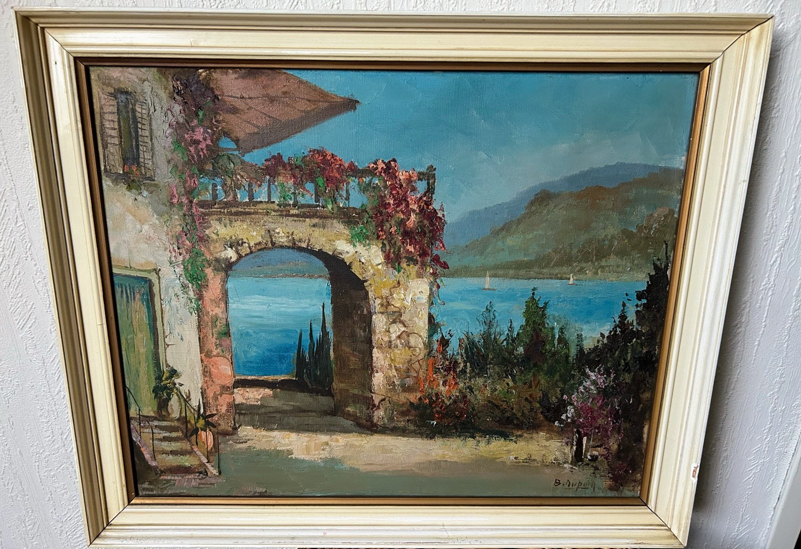 Mediterraans landschap, Ophalen, Landschap, Doek