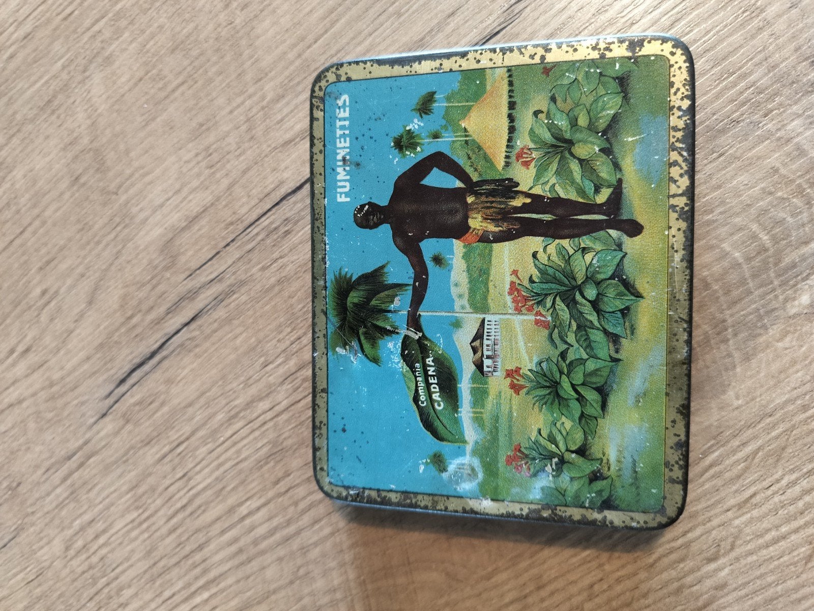 sigaretten blikje compania cadena, Verzamelen, Blikken, Ophalen of Verzenden, Overige