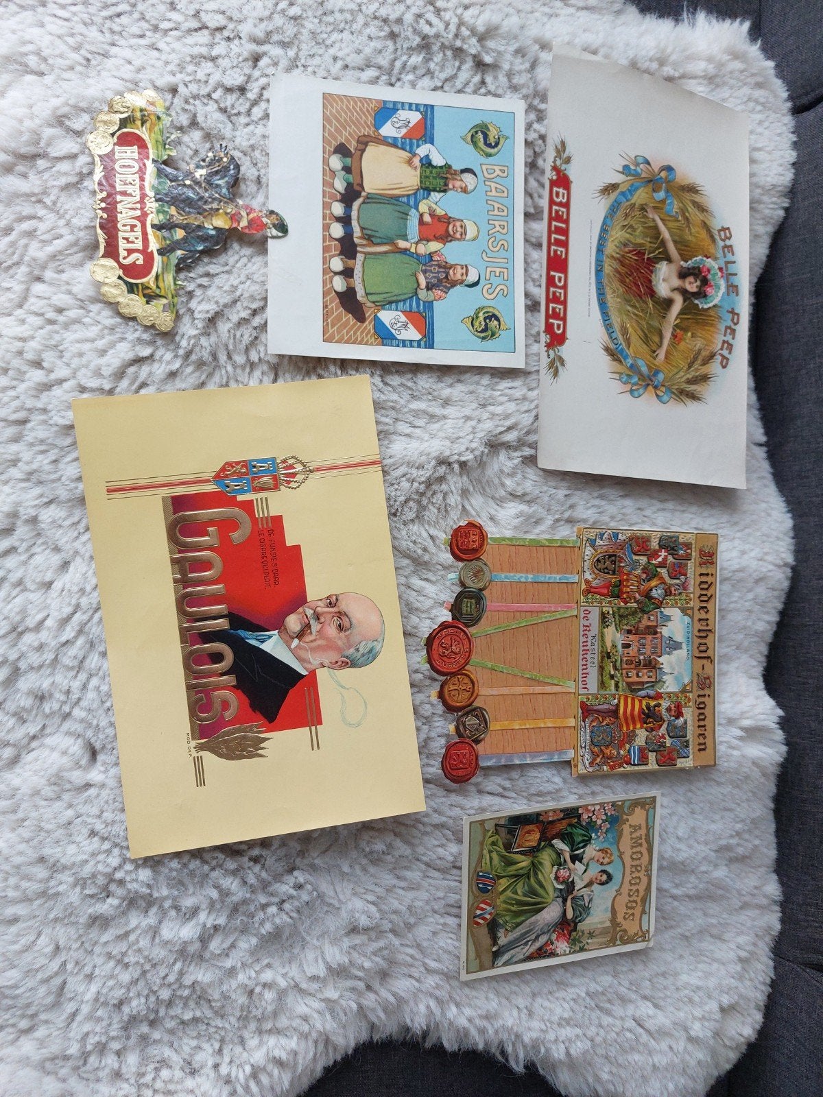 Diverse oude sigarenkist etiketten., Verzamelen, Merken en Reclamevoorwerpen, Ophalen of Verzenden, Gebruikt, Verpakking