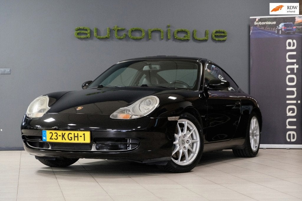Porsche 911 (996) 3.4 Coupé Carrera 4 - manual, Auto's, Euro 2, Gebruikt, Zwart, 1350 kg