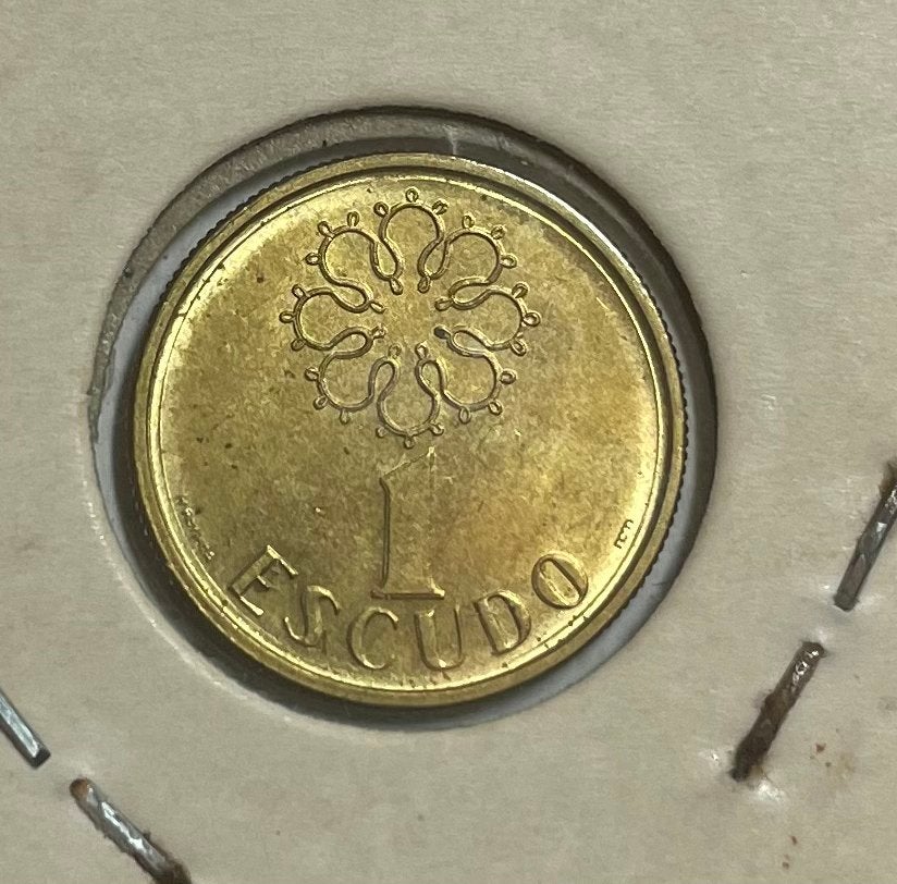 1 escudo Portugal 1989, Postzegels en Munten, Munten | Europa | Niet-Euromunten, Ophalen of Verzenden, Overige landen