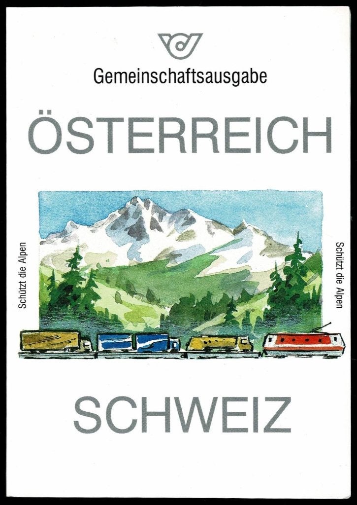 Spoorwegen : Oostenrijk/Zwitserland - folder - Schütz die Al, Ophalen of Verzenden, Trein, Overige typen