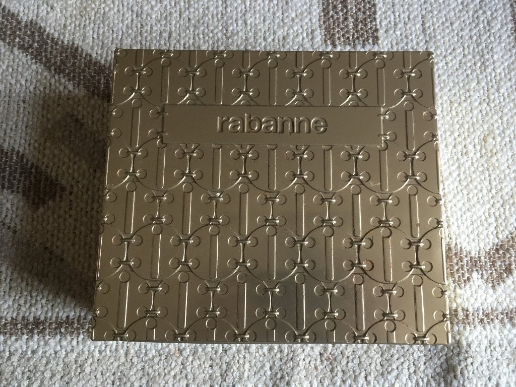 paco rabanne parfum leeg metaal doos luxe, Ophalen of Verzenden, Zo goed als nieuw, Overige typen