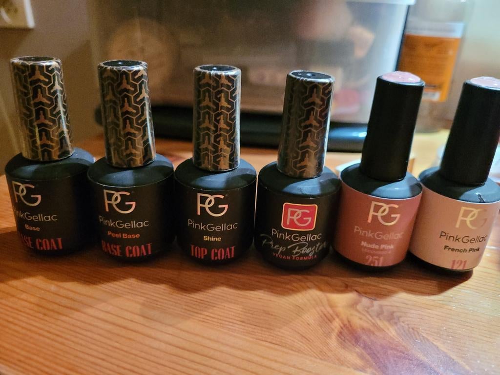 Pink gellac starterset, Ophalen of Verzenden, Zo goed als nieuw, Overige kleuren, Handen en Nagels