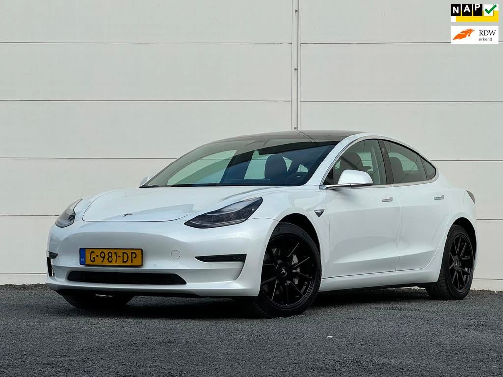 Tesla Model 3 Long Range AWD 75 kWh Org NL Pano FSD inc Btw, Auto's, Tesla, Automaat, 530 km, 462 pk, Wit