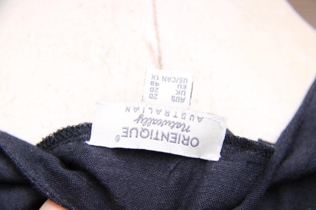 Jurk zwart Orientique mt UK20( 48) Vaste prijs, Zwart, Maat 46/48 (XL) of groter, Orientique, Ophalen of Verzenden