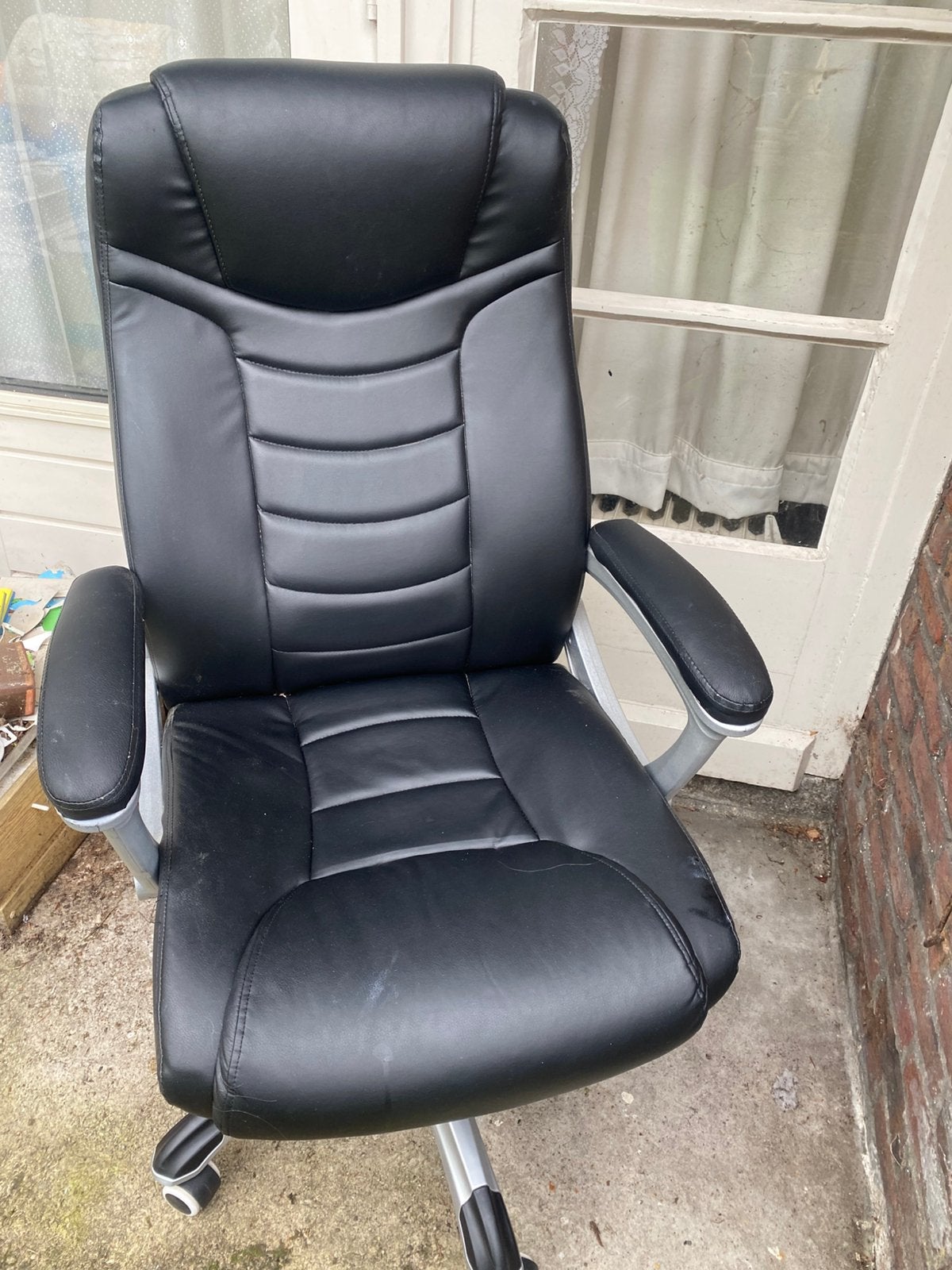 Office chair ergonomisch nieuw computerstoel, Ophalen, Zwart, Zo goed als nieuw, Bureaustoel