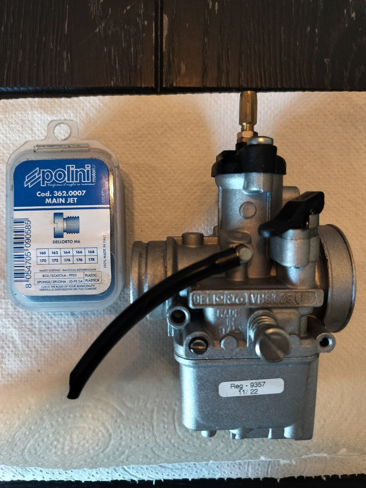 Dellorto VHST 28mm Carburateur - Nieuwstaat, Ophalen of Verzenden, Zo goed als nieuw, Carburateur, Dellorto