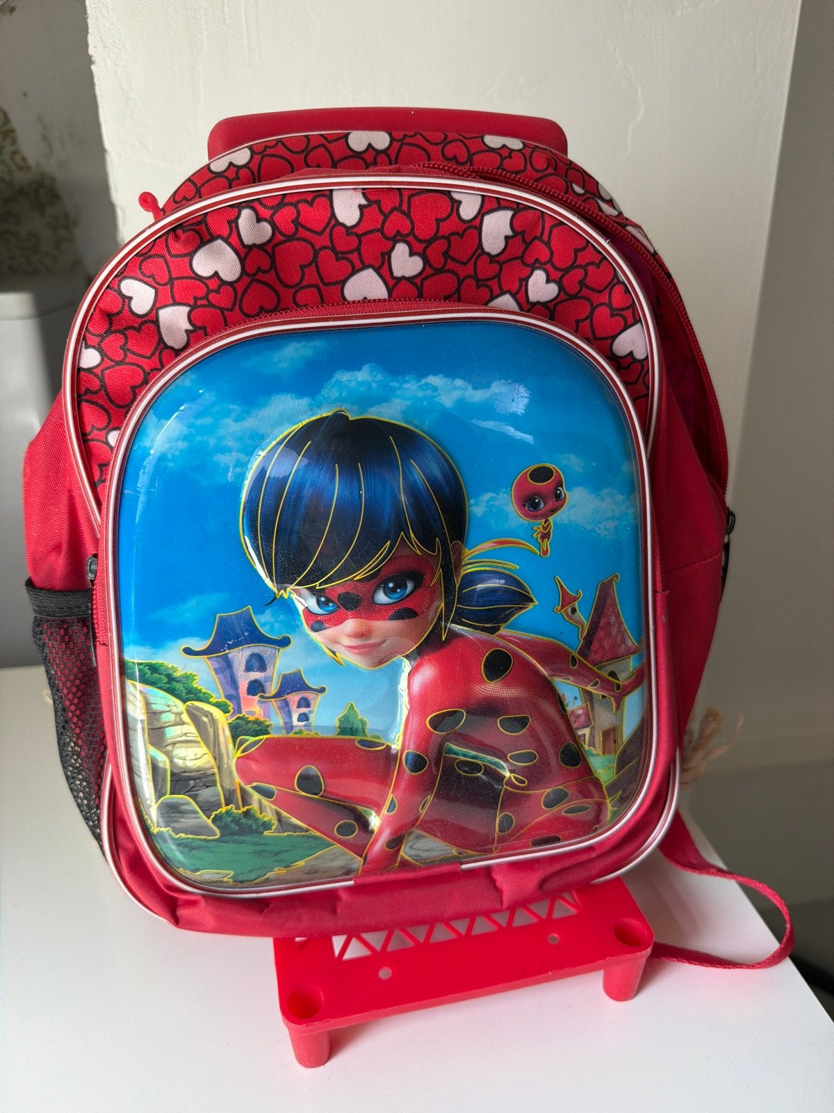 Miraculous Ladybug Trolley Rugzak - Rood, Ophalen, Gebruikt, Rugtas, 30 tot 40 cm
