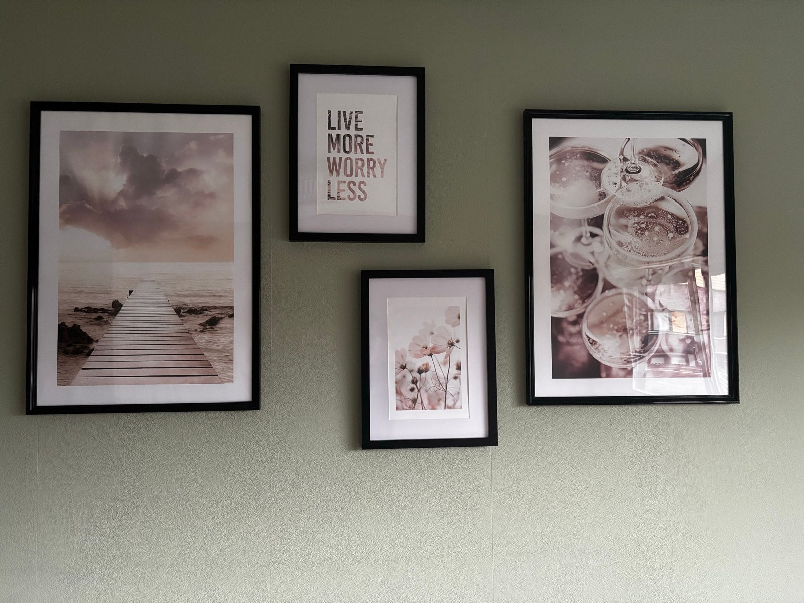 Set van 4 Desenio posters (2x 50x70, 2x 21x30), Ophalen, 50 – 75, Minder dan 50 cm, Zo goed als nieuw