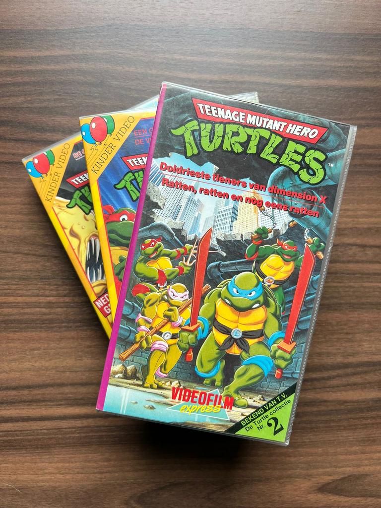 Ninja Turtles VHS videobanden - Gratis ophalen, Alle leeftijden, Ophalen, Gebruikt, Actie en Avontuur