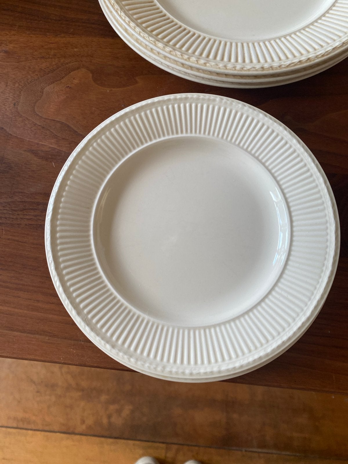 Wedgwood Queen's Ware EDME Borden - Set van 3, Ophalen, Klassiek, Zo goed als nieuw, Bord(en)