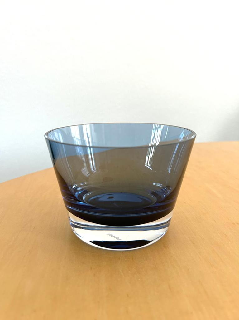Villeroy & Boch blauwe glazen schaal, Ophalen of Verzenden, Overige stijlen, Glas, Schaal of Schalen