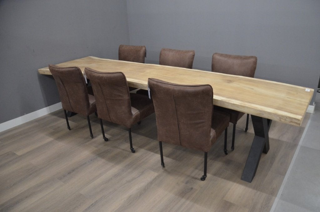 Extra Lange Suar Boomstamtafel (360 cm) BT116, 50 tot 100 cm, Vijf personen of meer, Rechthoekig, Ophalen