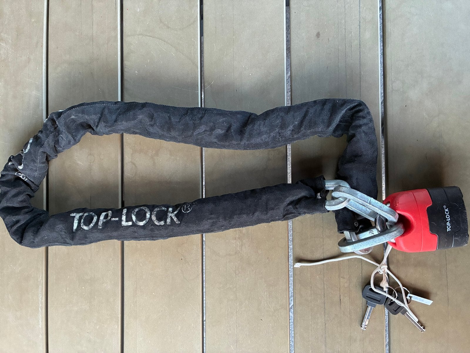 TOP-LOCK Kettingslot met sleutels, Ophalen, Gebruikt, Kettingslot