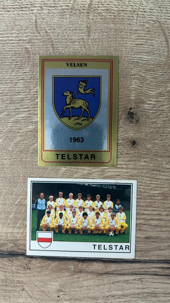 Panini Voetbal 85 plaatjes Telstar 2x, Verzenden, Zo goed als nieuw, Meerdere plaatjes