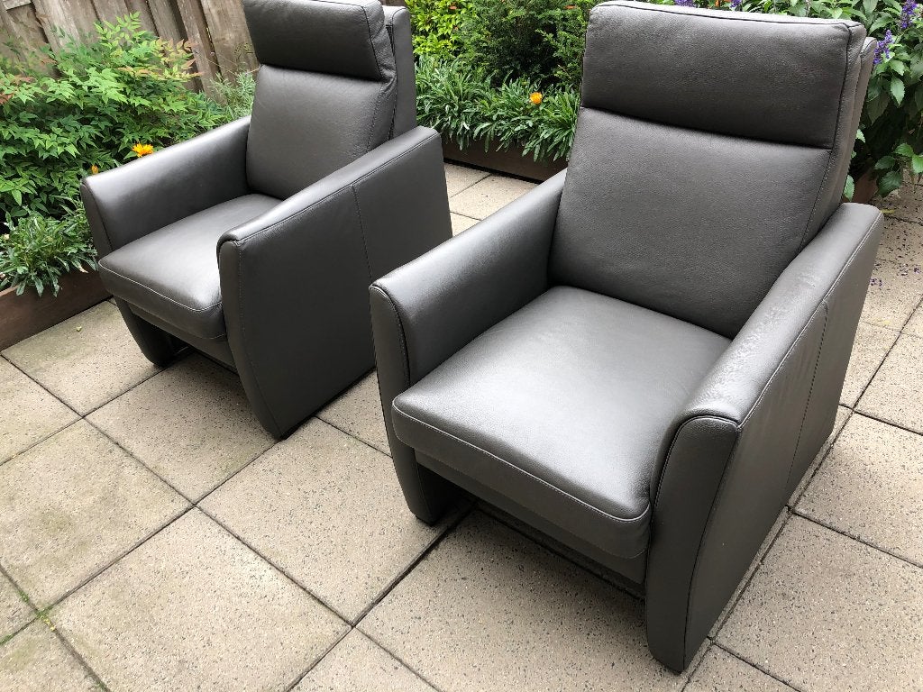 2 Leren  Fauteuils merk Gelderland in Nieuwstaat !!!, Ophalen of Verzenden, Zo goed als nieuw, 50 tot 75 cm, Leer