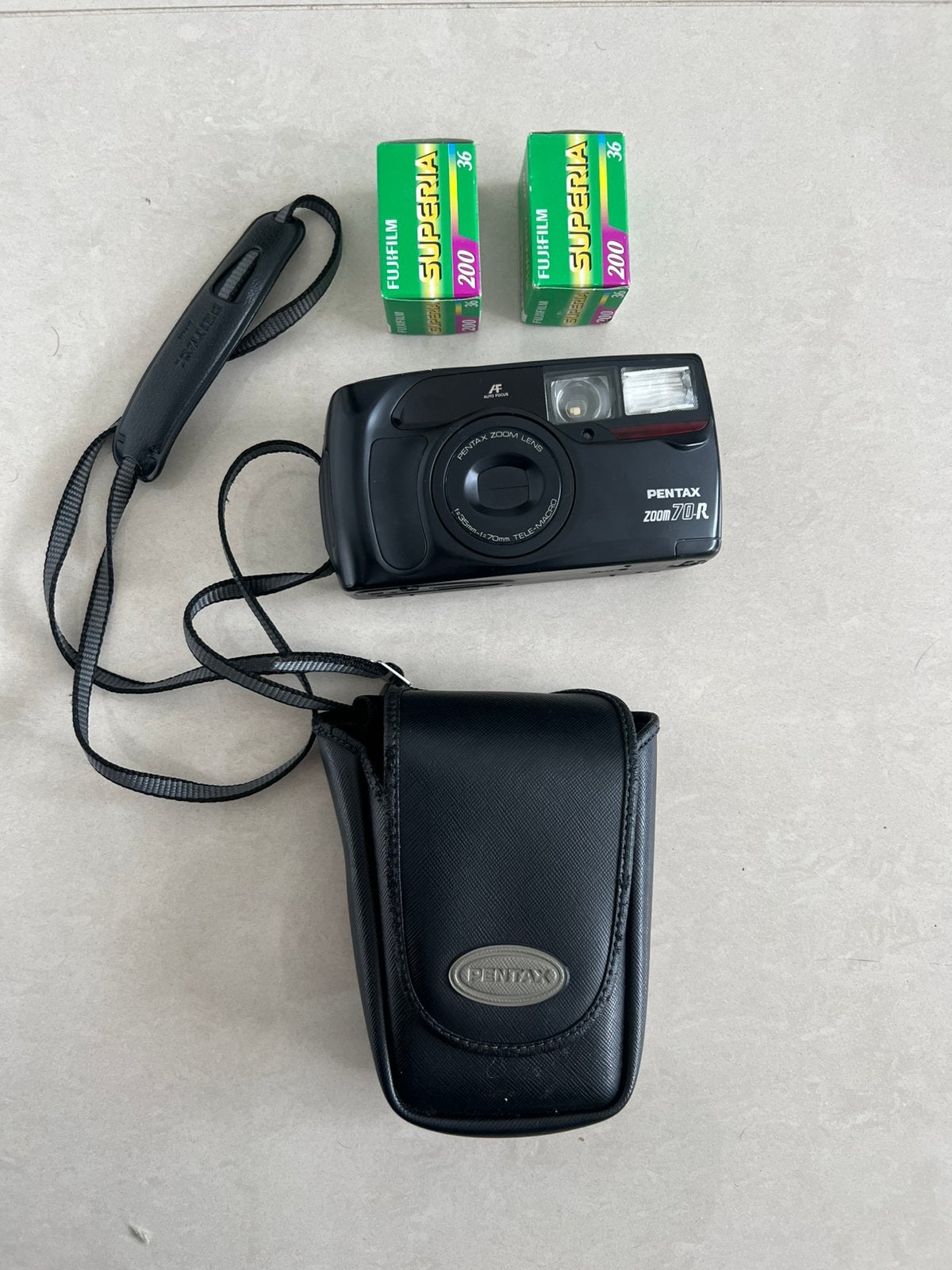 Pentax Zoom70-R  Black Film Camera, Audio, Tv en Foto, Fotocamera's Analoog, Ophalen of Verzenden, Compact, Pentax