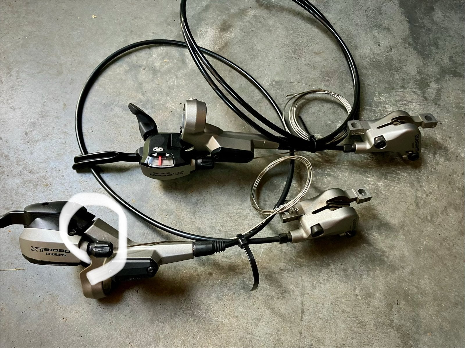 Shimano Deore LX Dual Control, Fietsen en Brommers, Fietsonderdelen, Ophalen, Zo goed als nieuw, Mountainbike