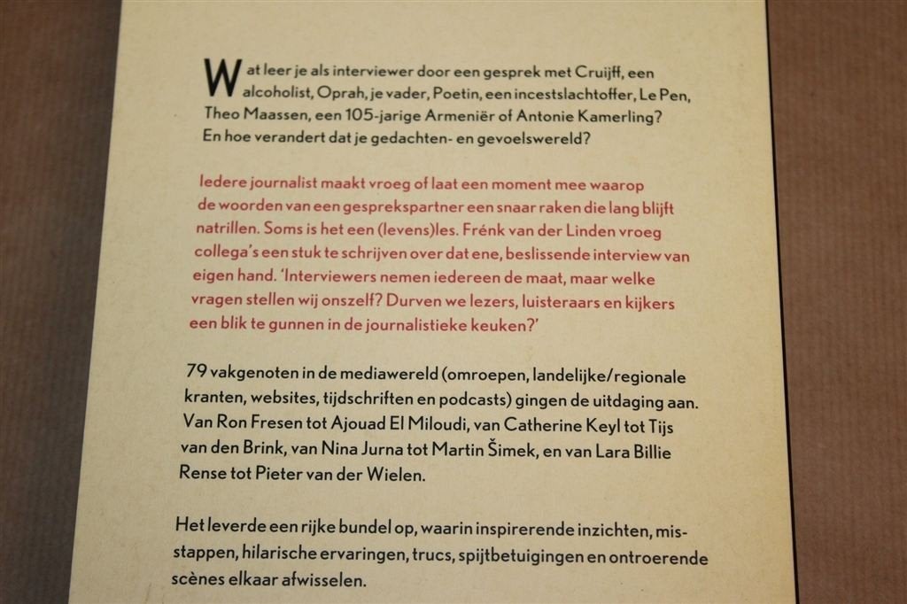 In de Spiegel — 79 Journalisten over hun Beste Interview, Ophalen of Verzenden, Gelezen, Nederland