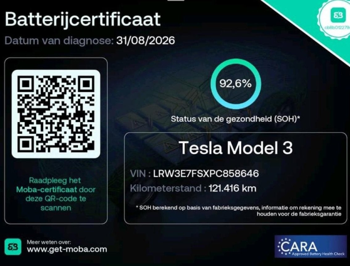 Foto 3 van Tesla Model 3 Standard RWD Plus 60 kWh 93% SOH LFP FACELIFT